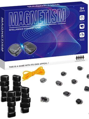 Magnetic Chess Game for Kids & Adults – Magnetism Strategy Puzzle Game Set